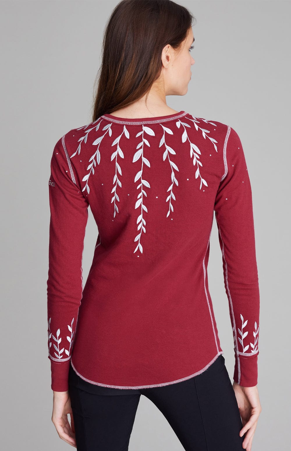 Alp N Rock Womens Crew Shirt Branches Crew | Deep Red