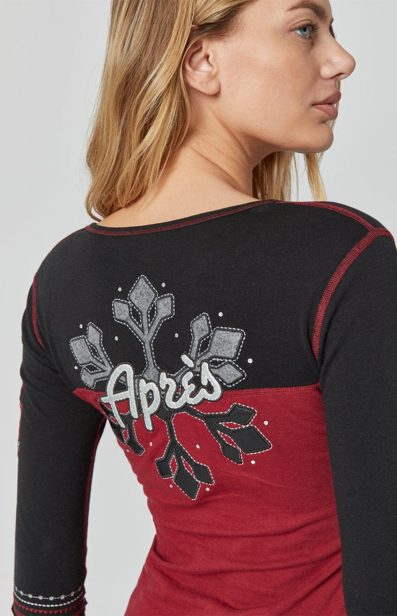 Alp N Rock Womens Henley Shirt Corrin Canada Henley | Deep Red