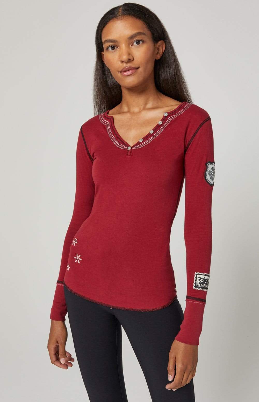 Alp-n-Rock Womens Henley Shirt Madeline Henley