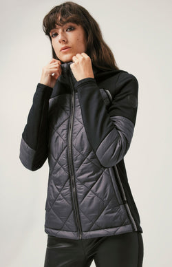 Alp N Rock Womens Jacket Freja Hybrid Jacket | Charcoal