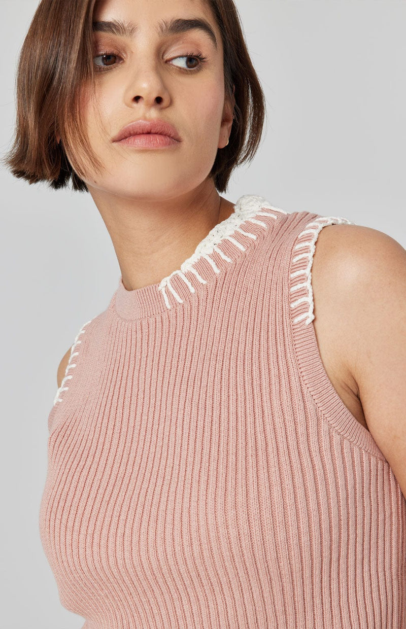 Alp-n-Rock Womens Sleeveless Shirt Taylor Knit Tank | Misty Rose