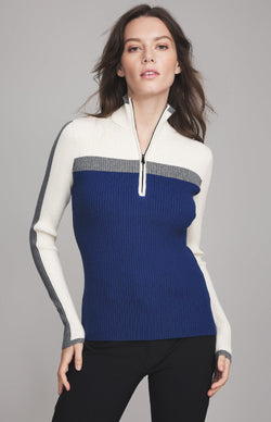 Alp N Rock Womens Sweater Ali Half-Zip Sweater | Estate Blue