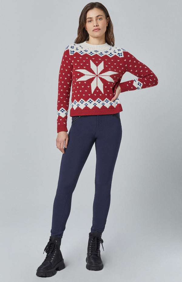 Alp N Rock Womens Sweater Greta Fair Isle Sweater | Deep Red