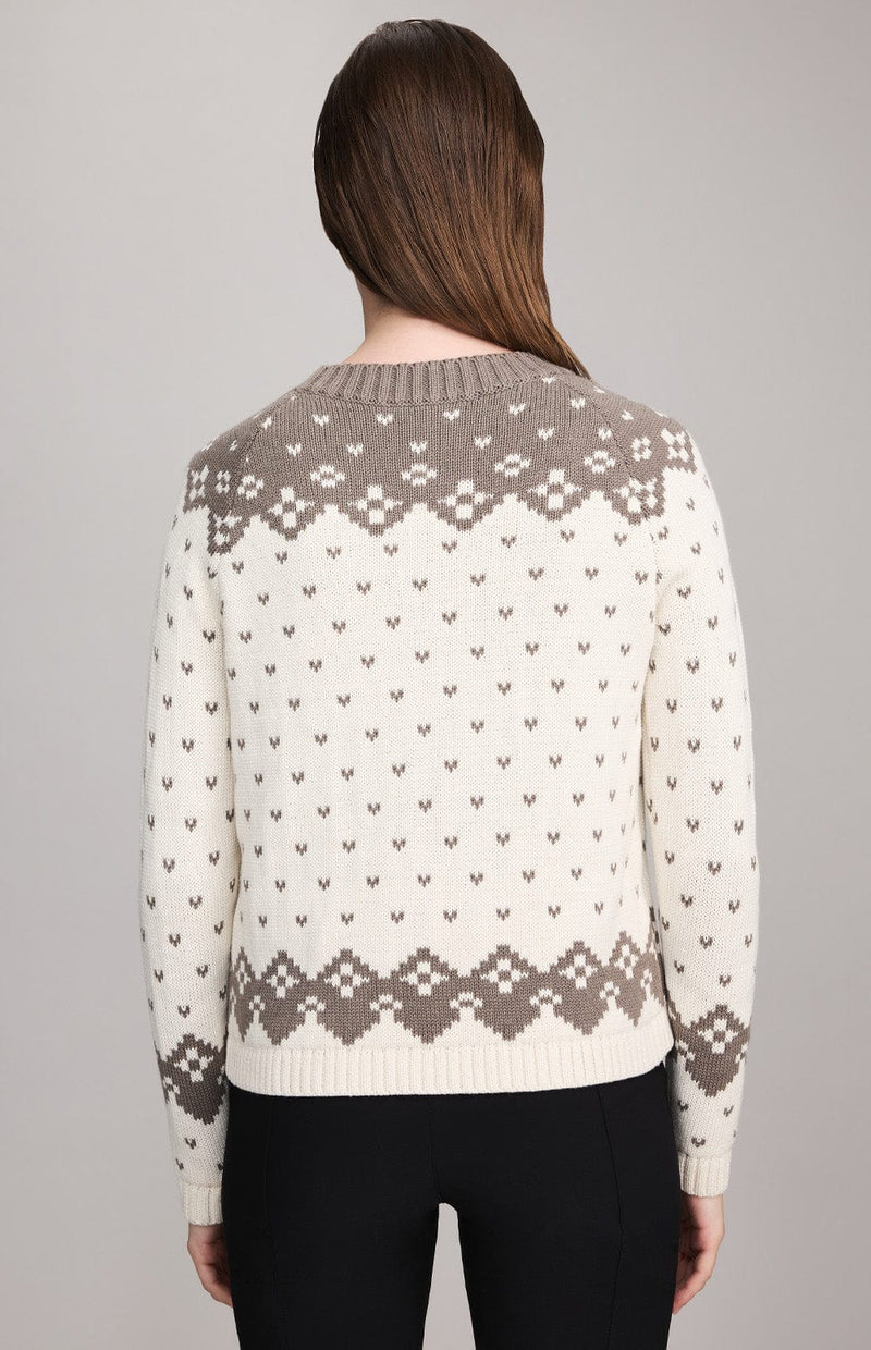 Alp N Rock Womens Sweater Greta Fair Isle Sweater | Ivory
