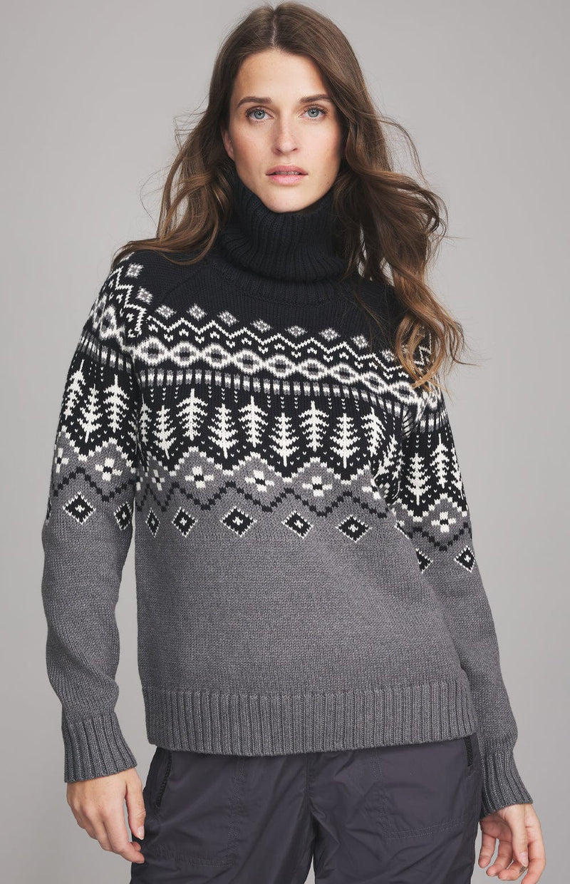 Alp N Rock Womens Sweater Logan Fair Isle Sweater | Black