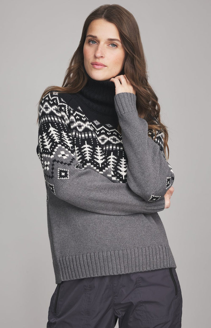 Alp N Rock Womens Sweater Logan Fair Isle Sweater | Black