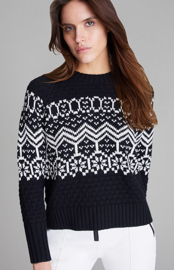 Alp N Rock Womens Sweater Selena Fair Isle Sweater | Black