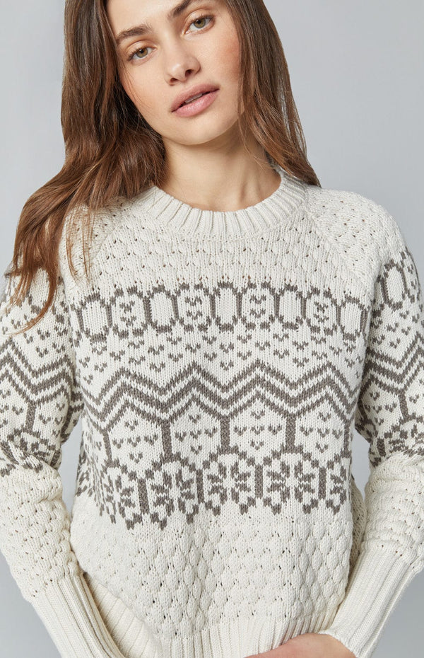 Alp N Rock Womens Sweater Selena Fair Isle Sweater | Ivory