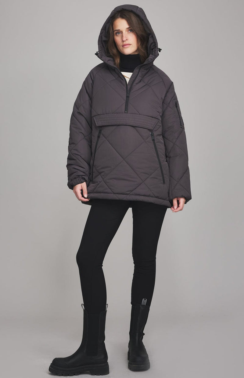 ANR Womens Jacket Yuki Quilted Pullover | Shale