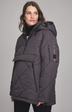 ANR Womens Jacket Yuki Quilted Pullover | Shale