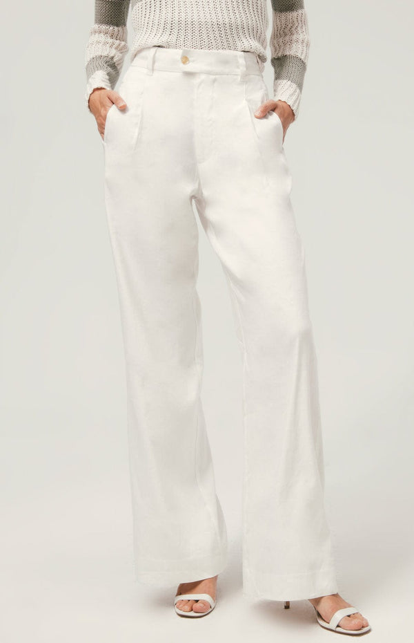 ANR Womens Pant Aubree Pleated Wide Leg Trouser | Ivory