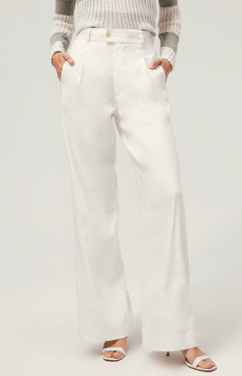 ANR Womens Pant Aubree Pleated Wide Leg Trouser | Ivory