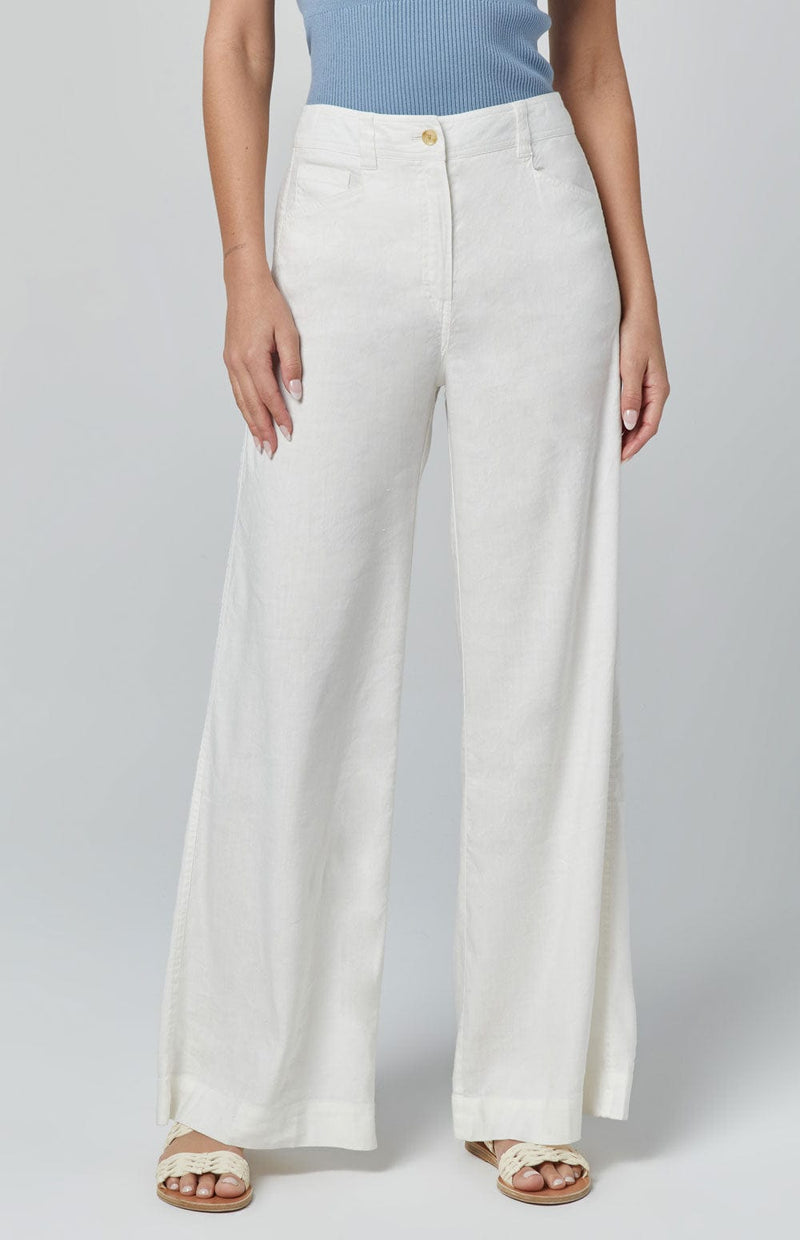 ANR Womens Pant Reese Wide Leg Linen Pant | Ivory