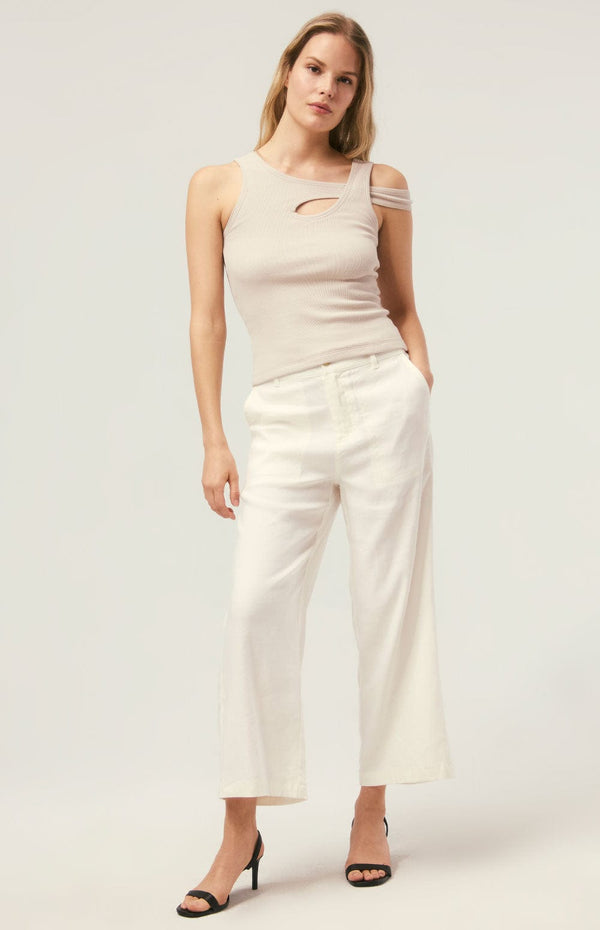 ANR Womens Sleeveless Shirt Elisa Top | Silver Grey