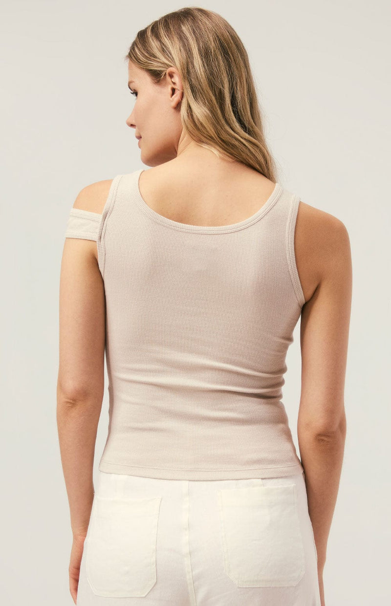 ANR Womens Sleeveless Shirt Elisa Top | Silver Grey