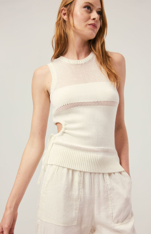 ANR Womens Sleeveless Shirt Elsa Tank | Ivory
