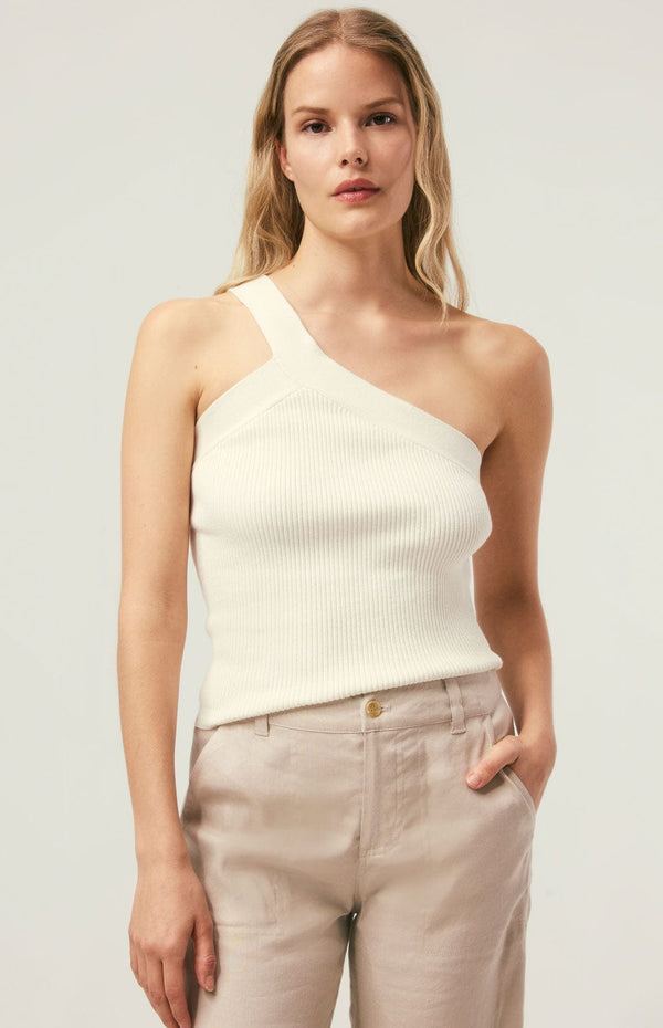 ANR Womens Sleeveless Shirt Kenna Top | Ivory