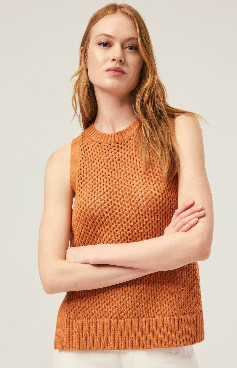 ANR Womens Sleeveless Shirt Vivi Ii Tank Top Sweater | Papaya