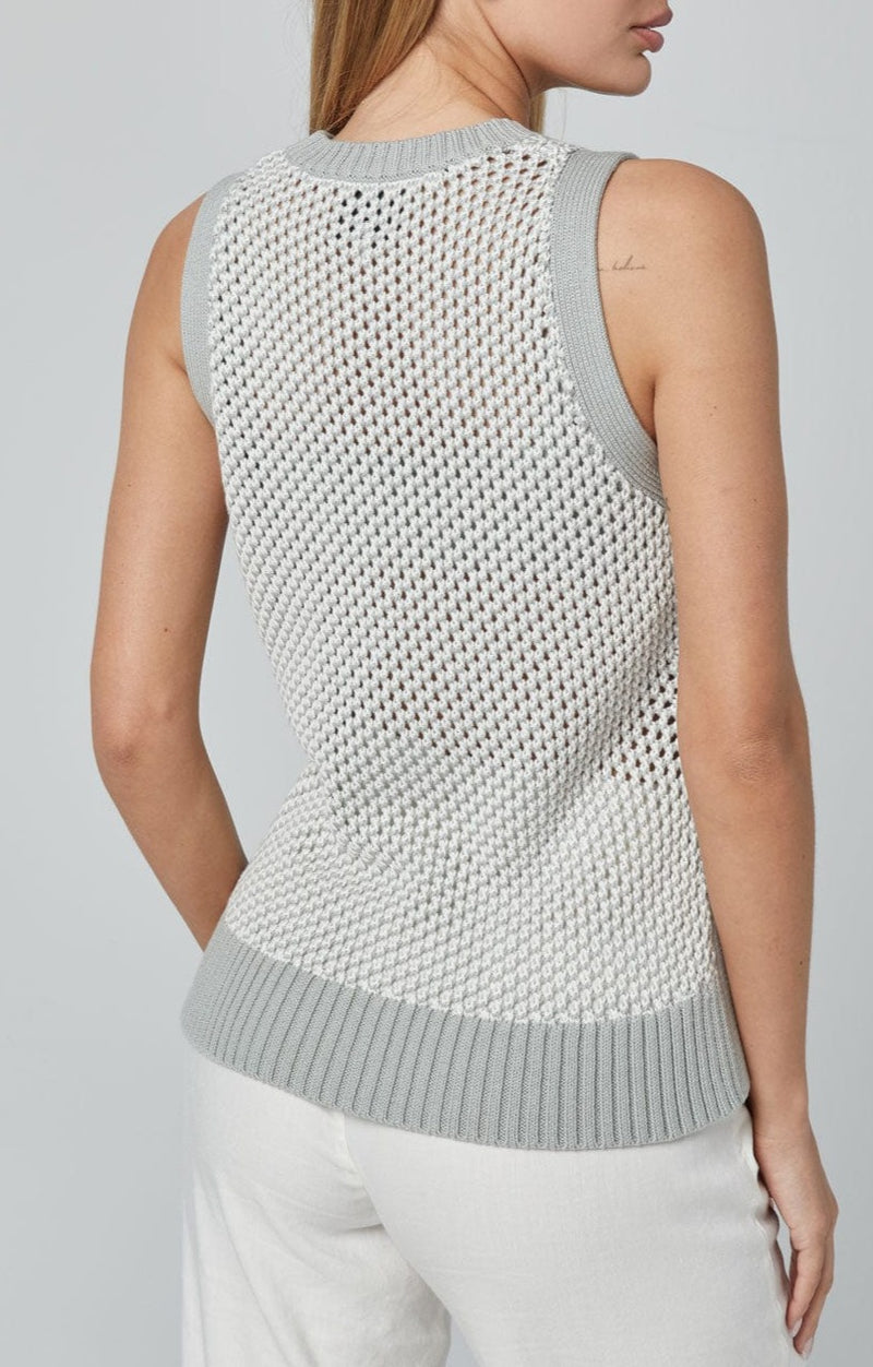 ANR Womens Sleeveless Shirt Vivi Knit Tank | Italian Sage