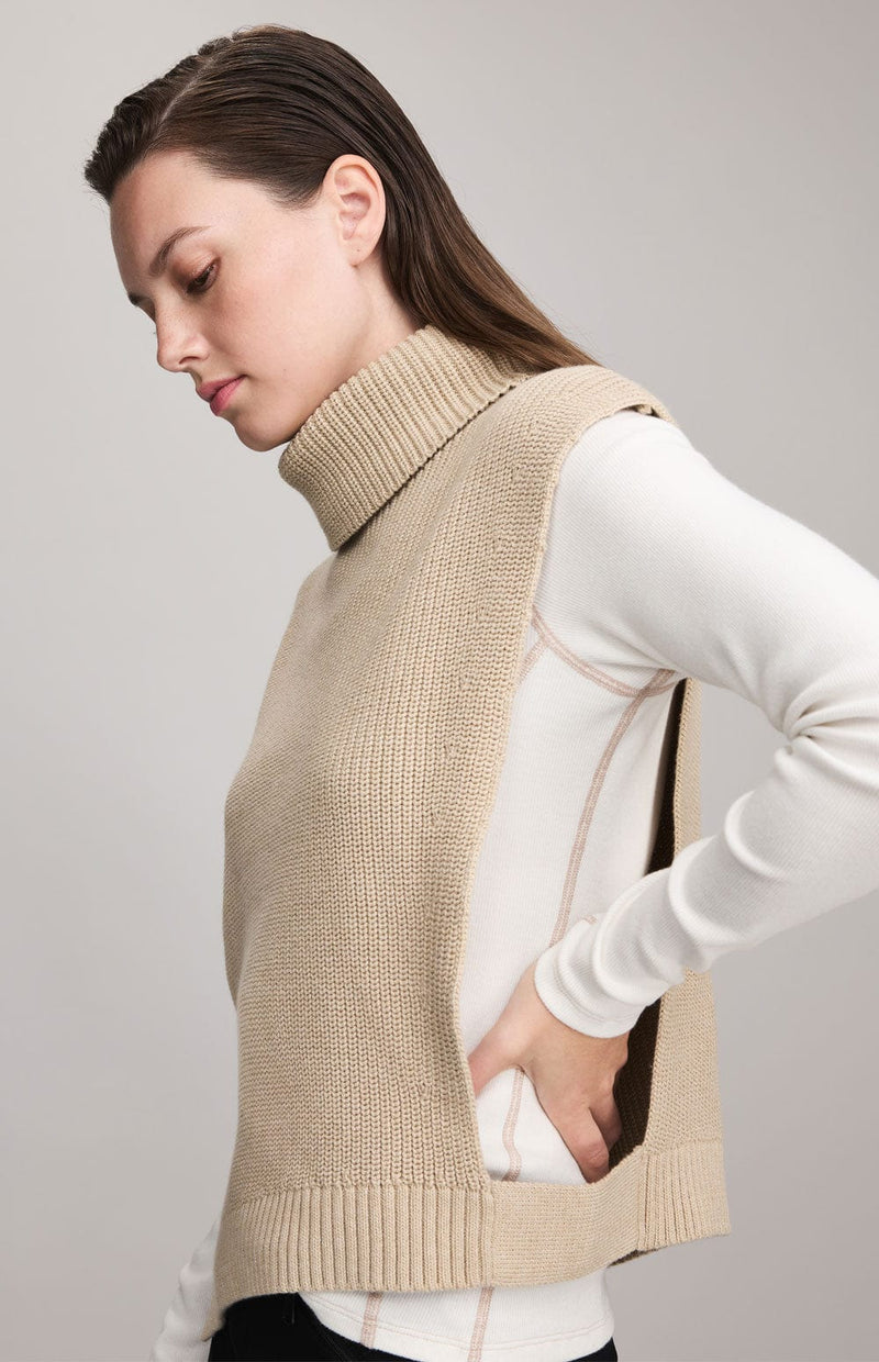 ANR Womens Sweater Akira Sweater Vest | Heather Oatmeal
