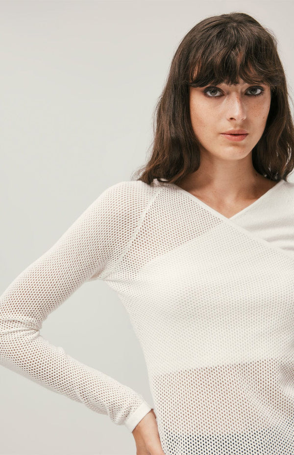ANR Womens Sweater Colette Top | Ivory