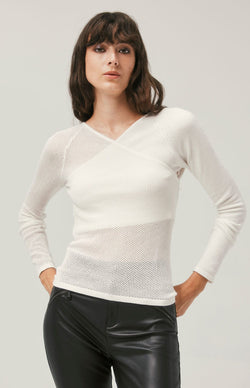 ANR Womens Sweater Colette Top | Ivory