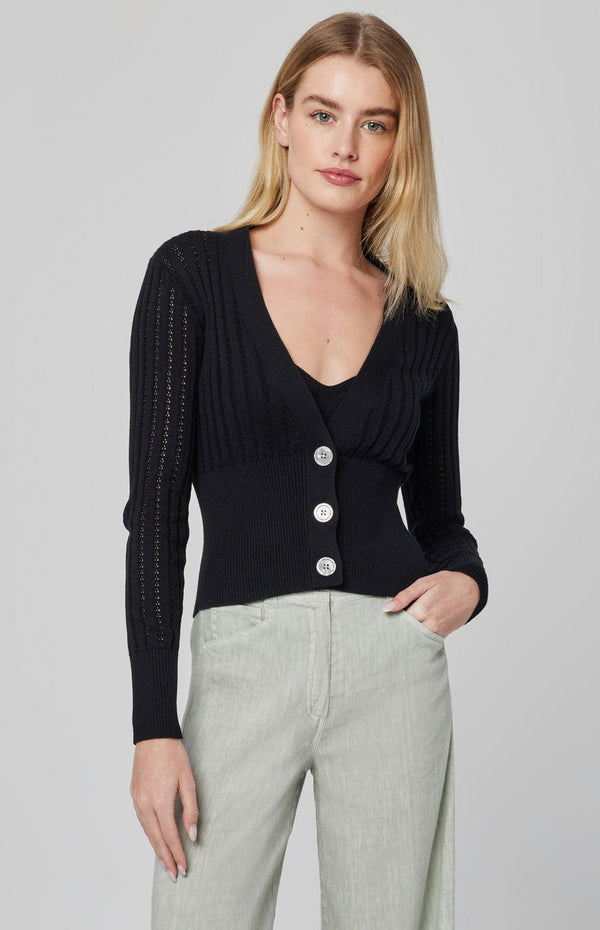 ANR Womens Sweater Hanne Cardigan | Black