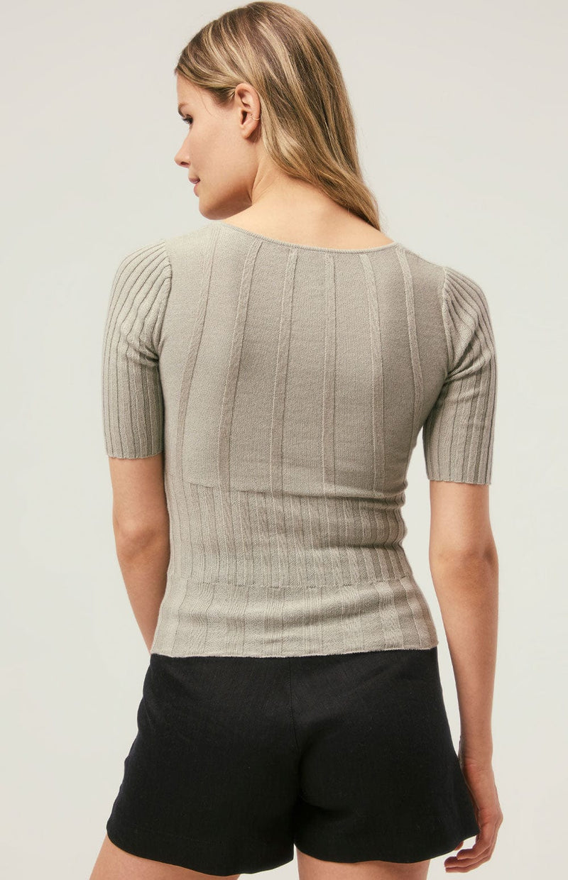 ANR Womens Sweater Jenna Squareneck Sweater | Celadon