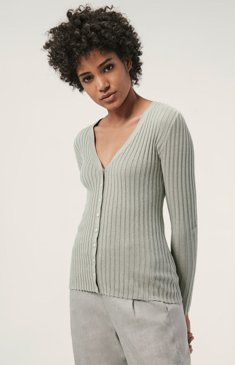 ANR Womens Sweater Jules Cardigan Sweater | Celadon
