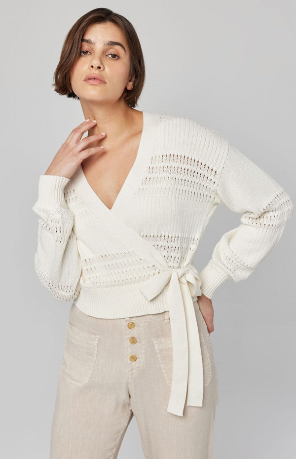 ANR Womens Sweater Seylah Cardigan | Ivory