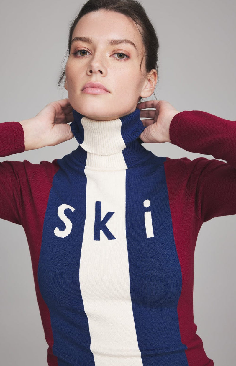 ANR Womens Sweater Ski 1970 Sweater | Estate Blue