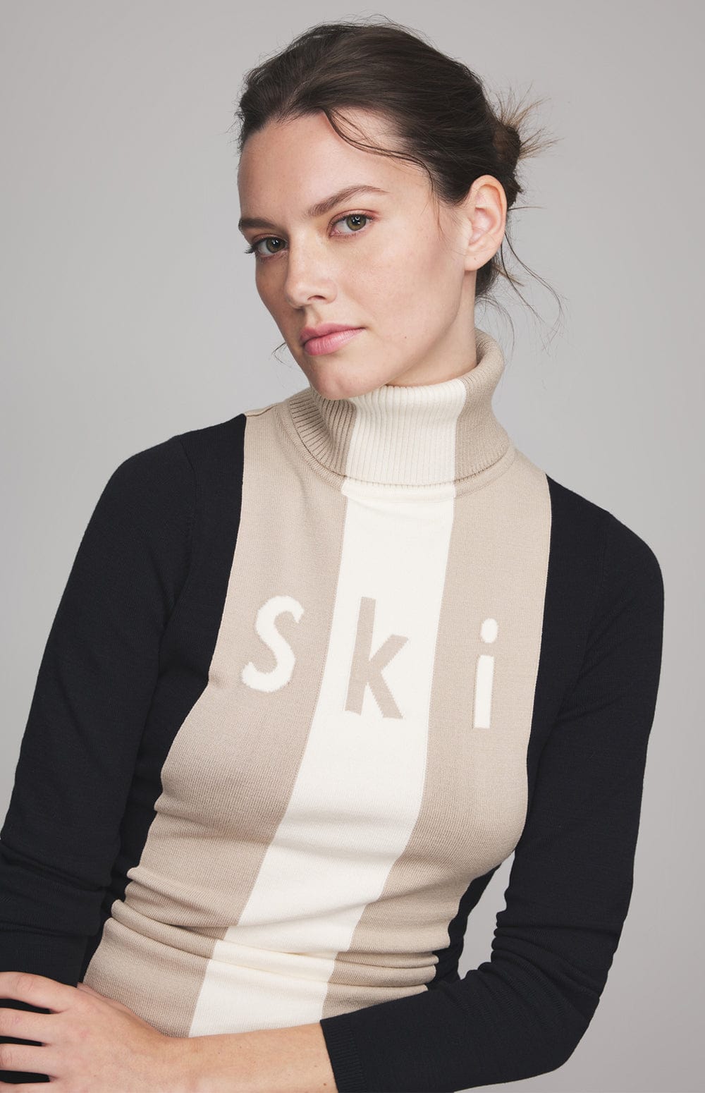 ANR Womens Sweater Ski 1970 Sweater | Tan