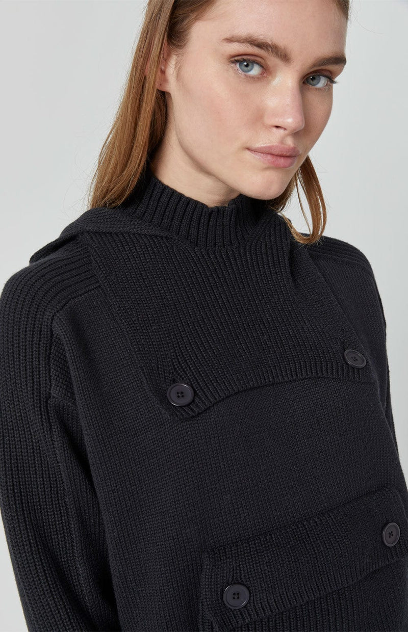 ANR Womens Sweater Sterling Hoodie | Black