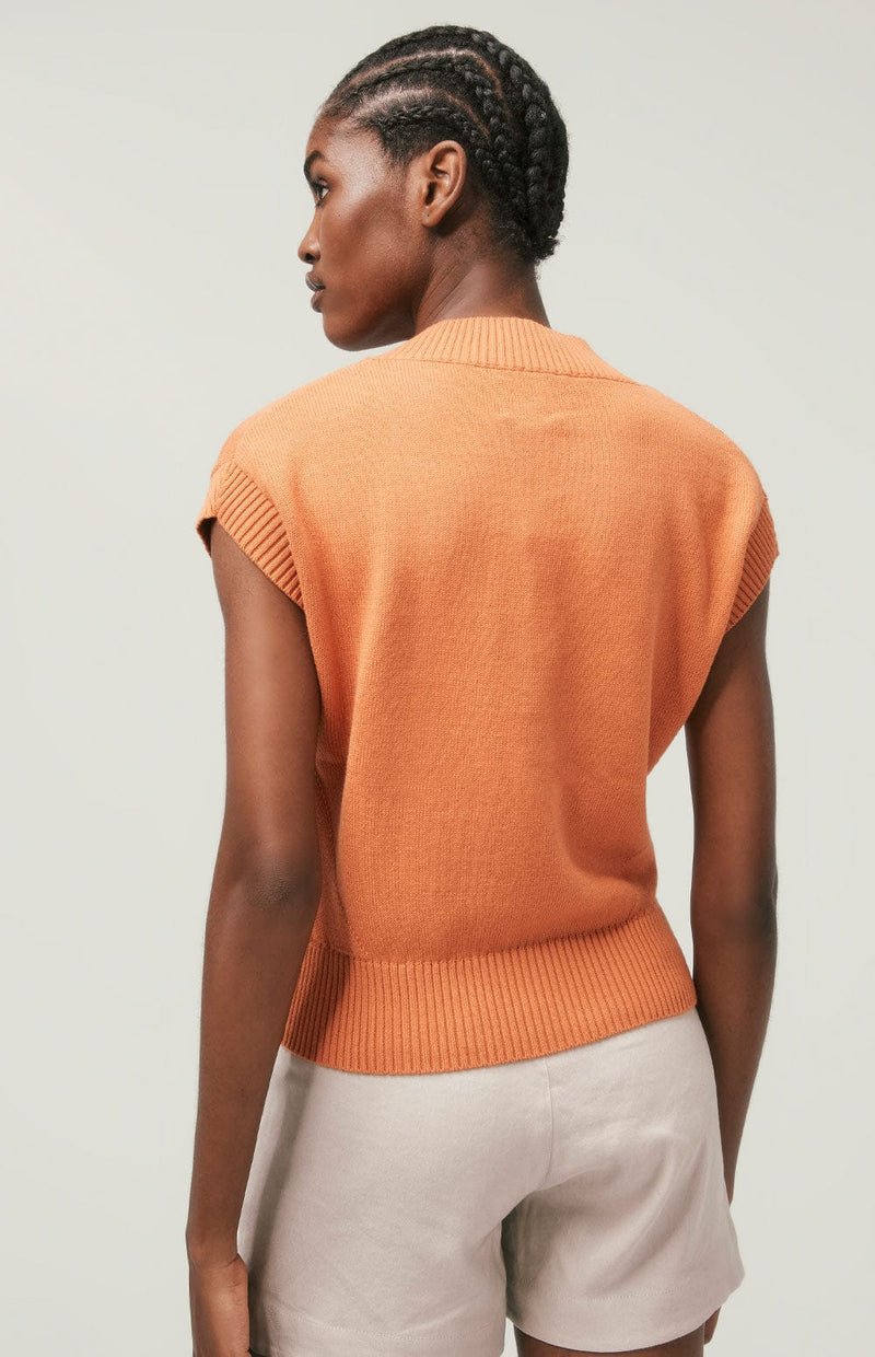 ANR Womens Sweater Tia Sweater Vest  | Papaya