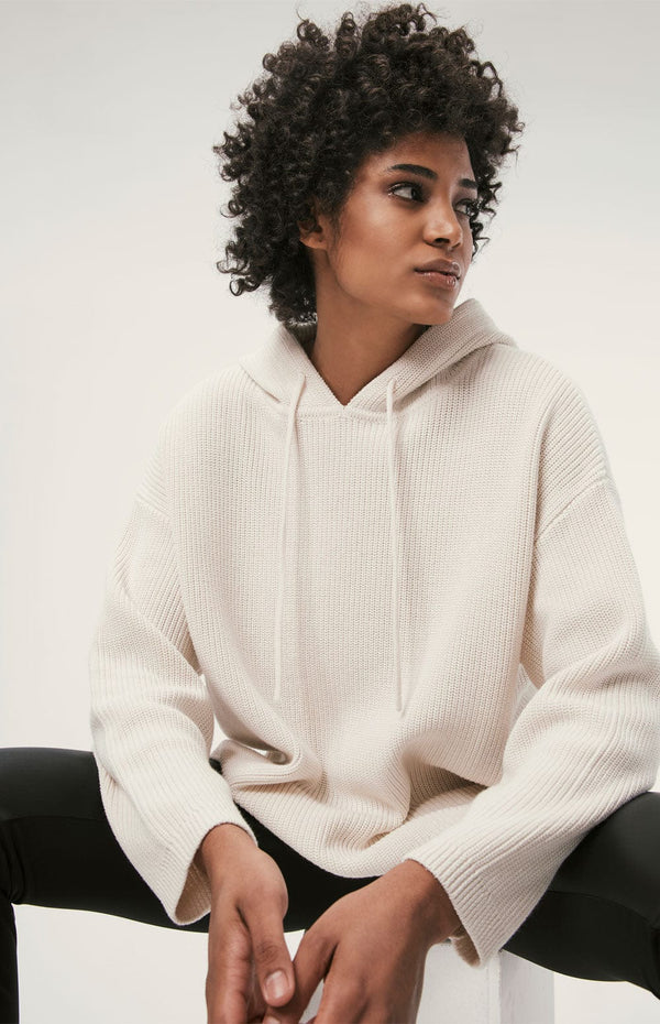 ANR Womens Sweater Zora Hoodie | Ivory