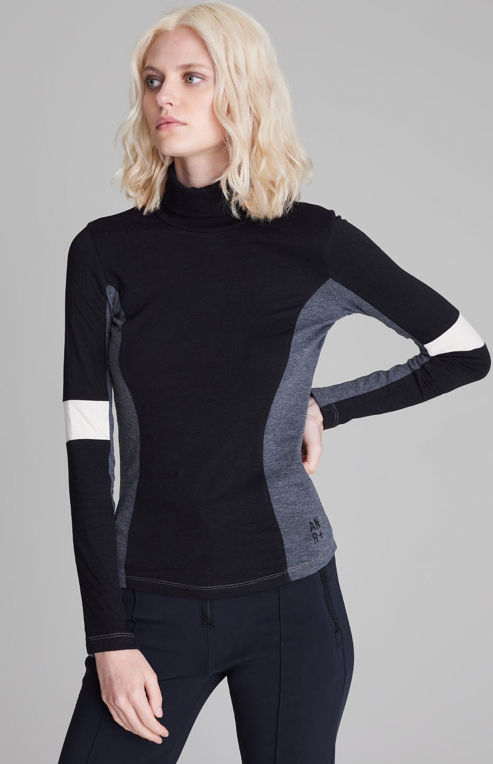 ANR Womens Turtle Neck Shirt Arlo Turtleneck | Black